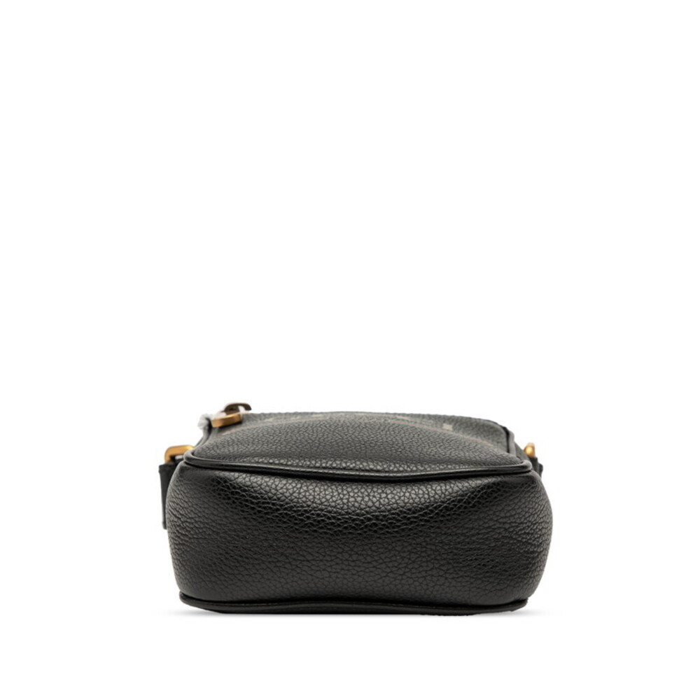 Gucci Line Shoulder Black Multicolored Sherry Leather Bag - Picture 3 of 6